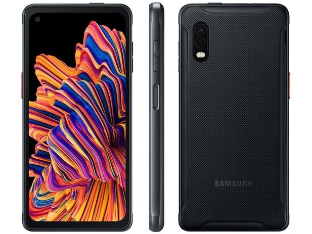 Smartphone Samsung Galaxy XCover Pro 64GB Preto 4G - Octa-Core 4GB RAM 6,3” Câm. Dupla + Selfie 13MP